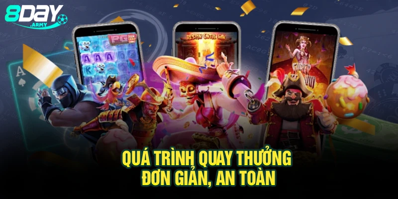 Quá trình quay thưởng đơn giản, an toàn